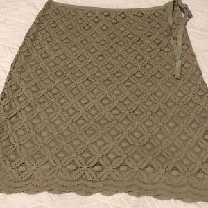 Grey crochet skirt